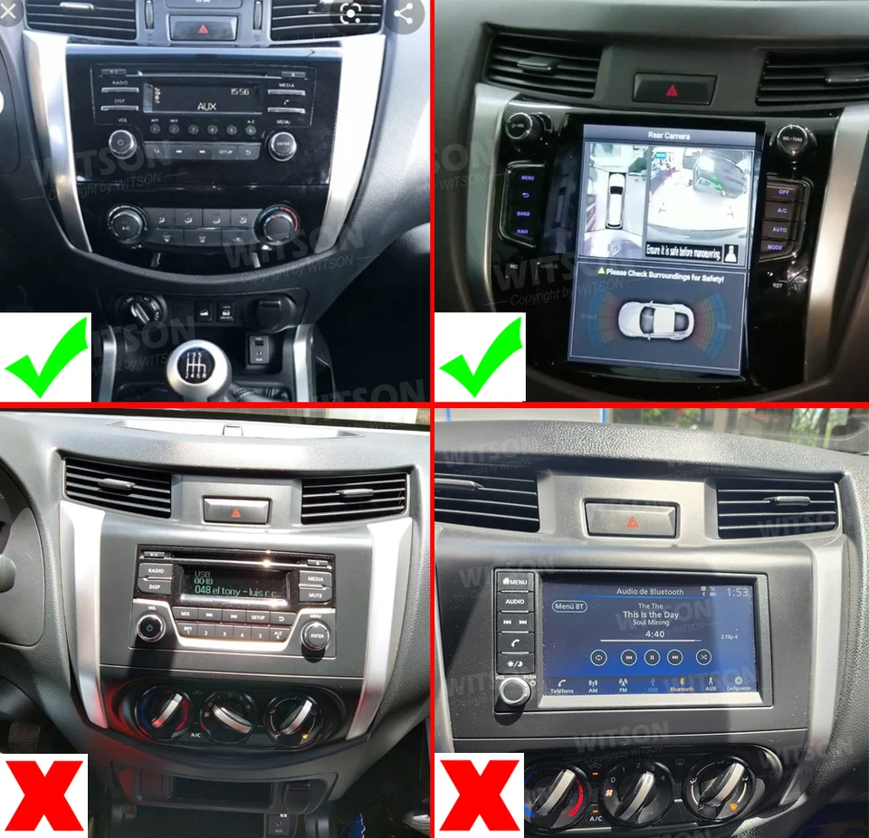 Rádio pre Android Car s promocným hlasovým ovládaním pre Nissan Navara Terra NP300 2017-2022 CarPlay GPS Bluetooth 9.7 