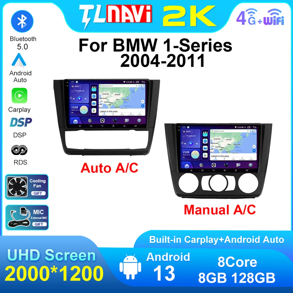 Rádio pre auto pre auto pre BMW 1 Series E81 E82 E87 E88 2004 2005 2006 - 2011
