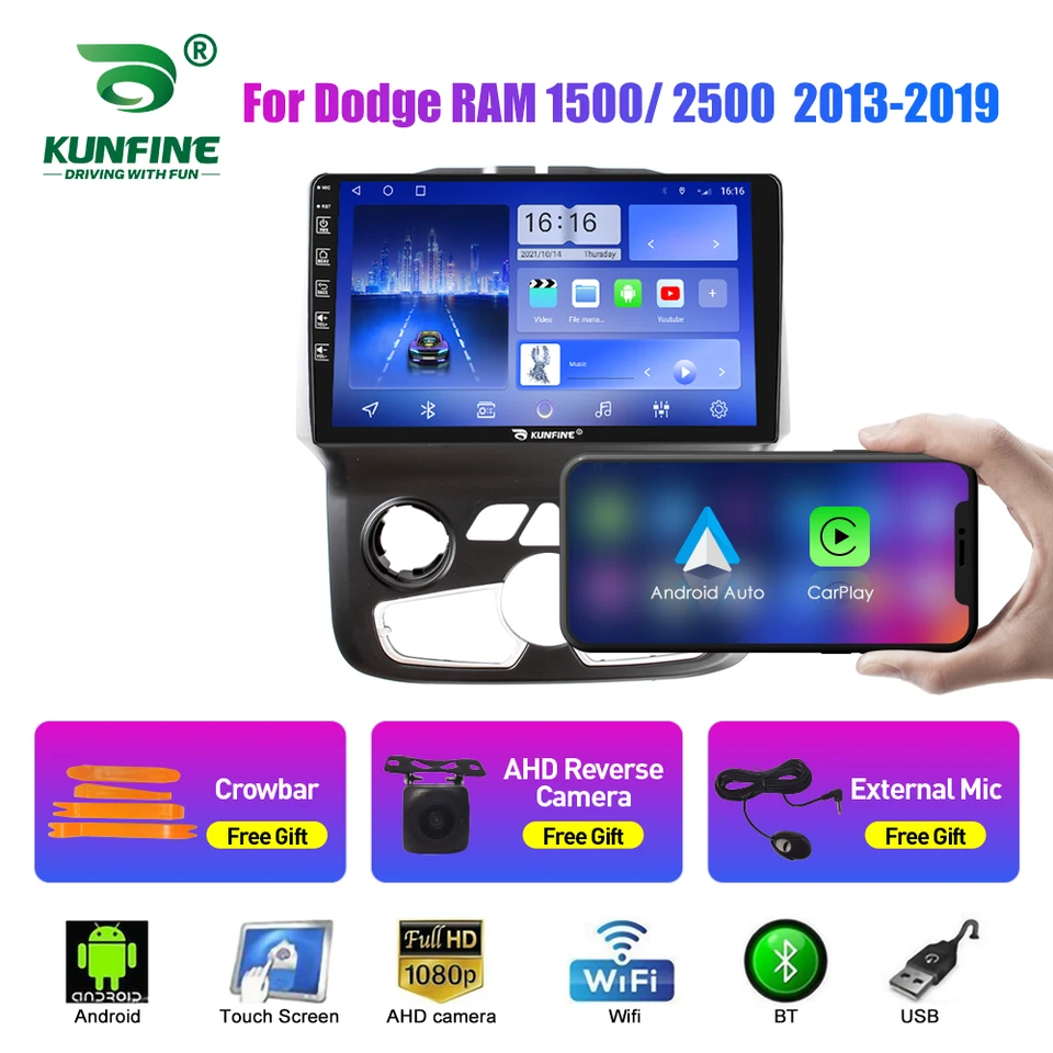 Rádio pre auto pre Dodge Ram 1500/2500 2Din Android Octa Core Car Stereo DVD GPS navigačný hráč multimediálny Android Auto CarPlay