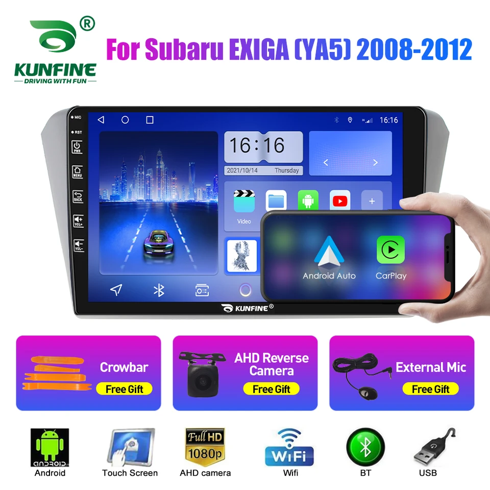 Rádio pre auto pre Subaru Exiga 08-12 DIN Android Octa Core Car Stereo DVD GPS navigačný hráč multimediálny Android Auto CarPlay