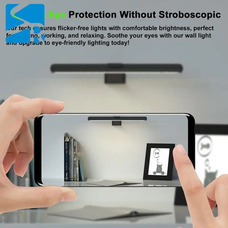 Rám s ľahkou batériou napájanou stenou Svetlo Domácateľná magnetická LED maľovanie Light Light Bar 3 farebné režimy na nočné čítanie lampa s