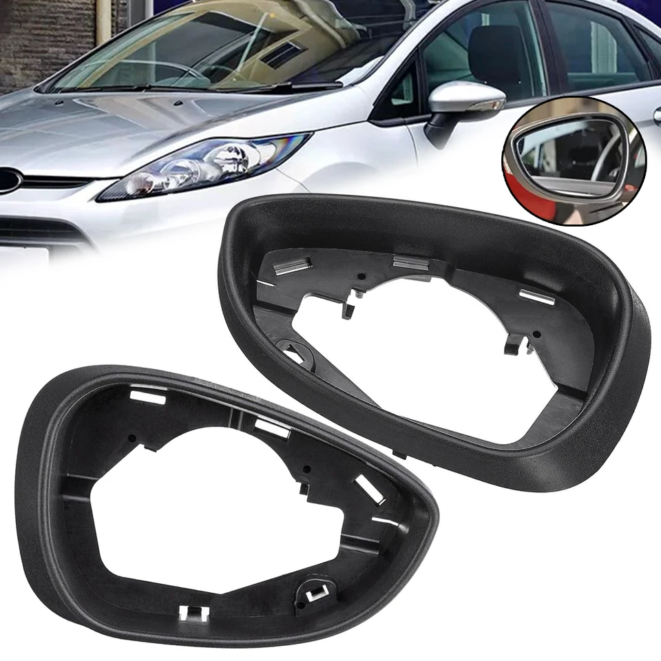 Ráme krytu krídlového zrkadla pre zadné dvere pre Ford pre Fiesta MK7 2008-2017 Pravá bočná bočná bočná spätná väzba Krípové zrkadlo Vonkajšie diely
