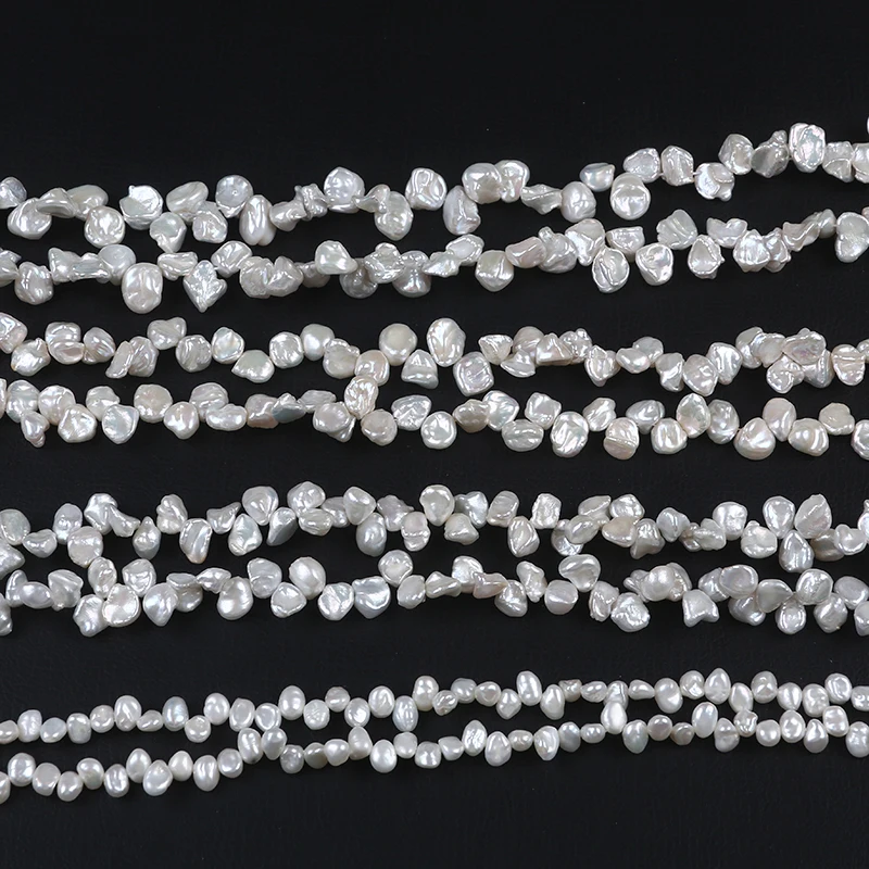 Rôzna veľkosť Prírodná 100% originálna Keshi Pearl Petal Tvar korálky Dobrý doplnok pre domácich majstrov