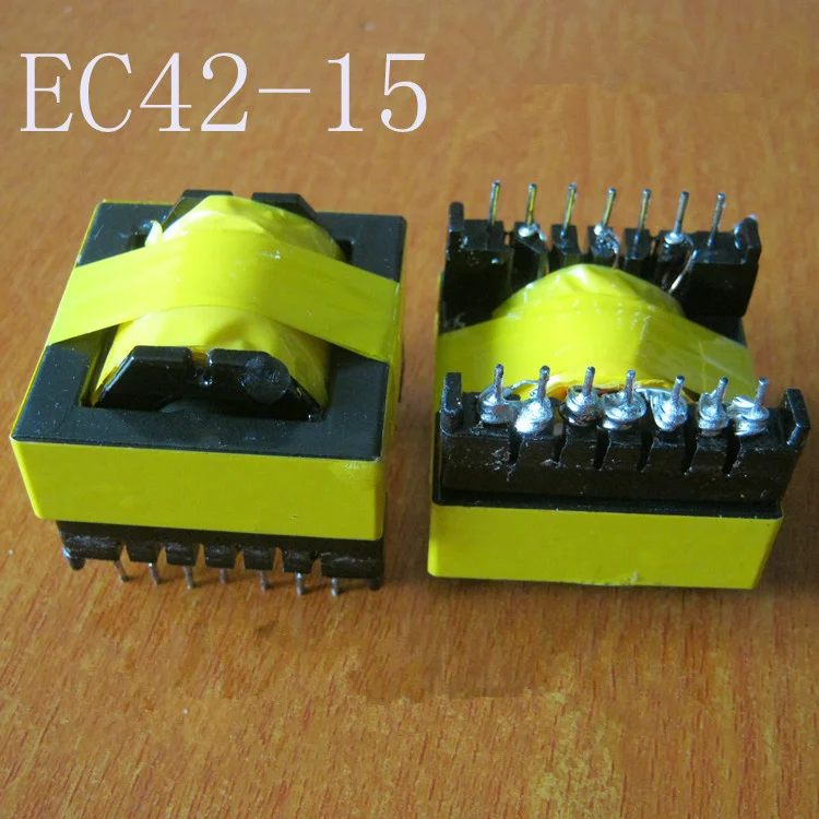 Rýchla bezplatná loď 12 Vstup 300V, 400 V vysokofrekvenčný transformátor EC42-15 Magnetické jadro 450W 30-35KHz Inverter Transformer