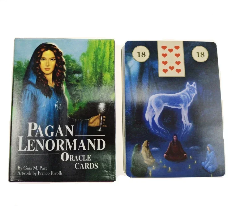 Rýchla loď Pagan Lenormand Oracle Cards Plné anglické klasické stolové hry Podpora dropshipping