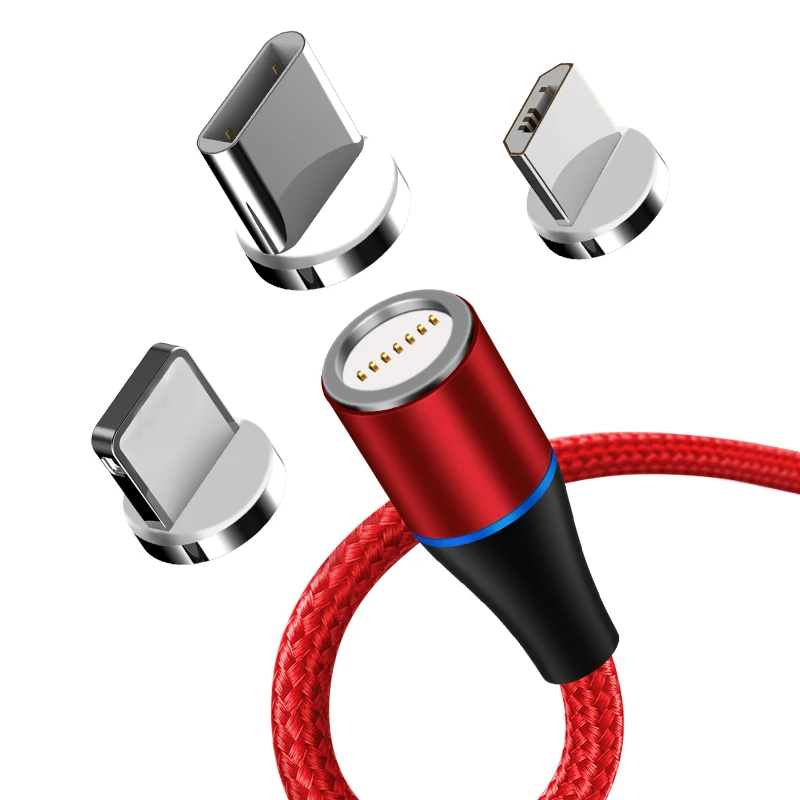 Rýchla magnetická nabíjačka 3.0 Micro USB kábel pre iPhone Samsung Xiaomi Rýchle magnetický nabíjací kábel na nabíjanie kábla C kábel