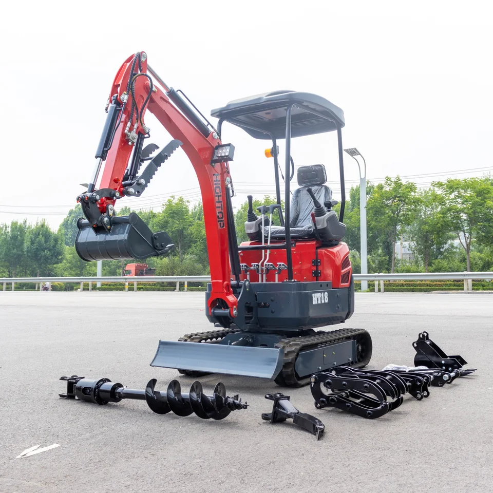 Rýchle dodávka Mini rýpadlo 1,8 ton hydraulického prehľadávača s príslušenstvom s príslušenstvom
