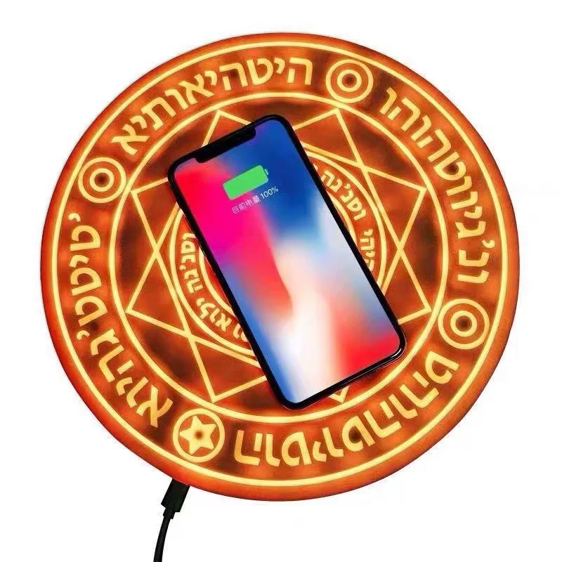 Rýchle nabíjanie 10W Multifunkcia Rapid Rapid Charger Creative Magic Array Wireless Mobile Phone Universal Light Emithing