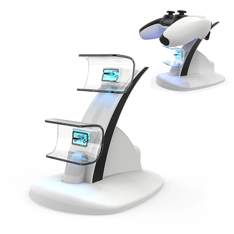 Rýchle nabíjanie pre PS5 Controller GamePad Dual Nabíjanie pre PlayStation 5 Controller Charger Dock Stock Accressory
