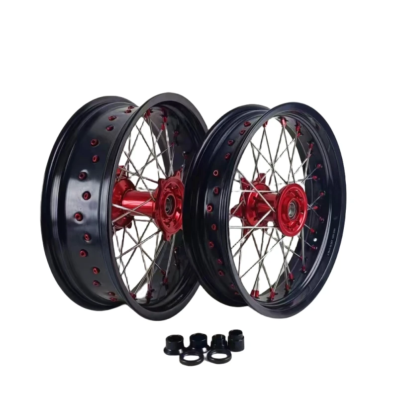 Rýchle preprava farebné kolesové náboje motocyklových príslušenstiev Supermoto Wheels 17 pre YZ a YZF