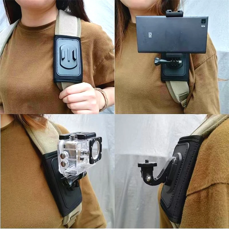 Rýchle pripevnenie Batkack Bag Clip Buckle Mobile Phone Držiak pre GoPro Hero 57891011 SJCAM SJ6/8/10 Pro/Insta360 One X2/3 Camera