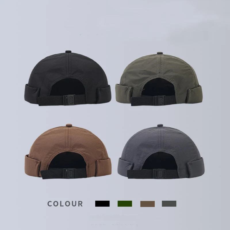 Rýchle suché vodotesné muži Ženy Brimless Hat Beanie Skullcap Balaclava Mask Gorro Quirurgico Mujer Docker Caps 56-58 cm