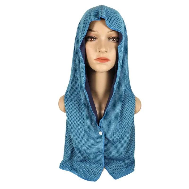 Rýchle sušenie plážové uterák Outdoor Športové kapucňové kúpeľne Poncho Soft Soft Beach plávanie U-thepe chladiace ľadové tenké uteráky šatky