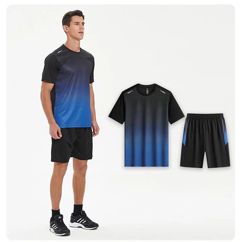 Rýchle sušenie športového oblečenia Fitness Men Ice Silk Sunk