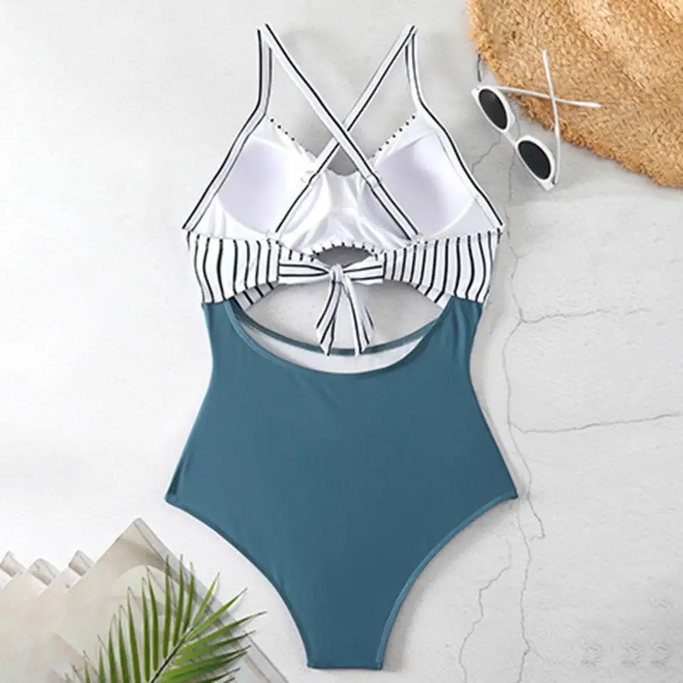 Rýchlo sušený jednodielnymi plavkami na bruško Ovládanie jednodielnych plaviek Štýlové bruško ovládanie monokini plaviek pre ženy sexy pre
