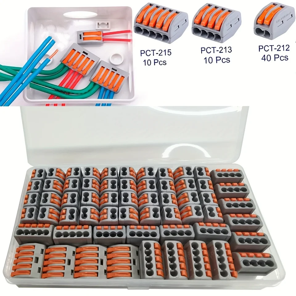 Rýchly konektor konektora drôtu Push-in Elektrický koncový blok