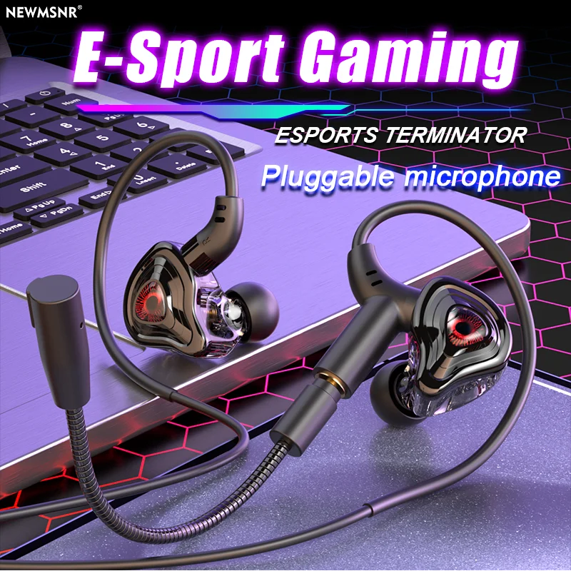 S duálnymi mikrofónmi typu C & 3,5 mm do uší slúchadlá Hifi stereofónne náhlavné súpravy športové herné slúchadlá s HD Mic Handfree pre Samsung