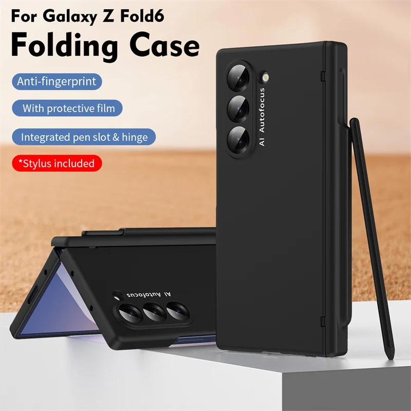 S puzdroch pre pero Pen Fold Edition pre puzdro telefónu Samsung Galaxy Z Fold 6 5 4 3 5G s prednou obrazovkou Ochrana skleneného pero slot Pero