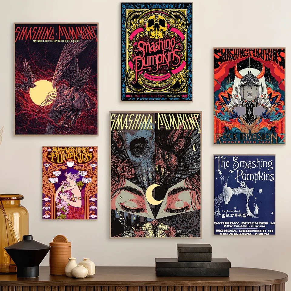 S-rozpadajúca p-pumpkinsová skupina Self-pasívny umelecký plagát Whitepaper Výtlačky plagátov Artwork estetické umenie nástenné maľba