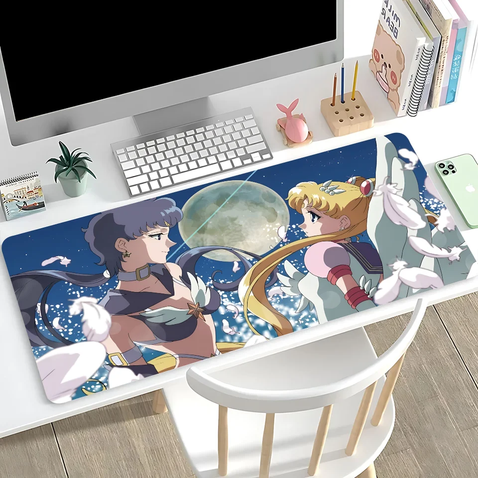 S-Saillor Moon Mough MousePad Mouse Pad Veľký počítačový herný koberec koberce koberce myši Mouspad Laptop Gamer Accessories Desk Mat HD koberec