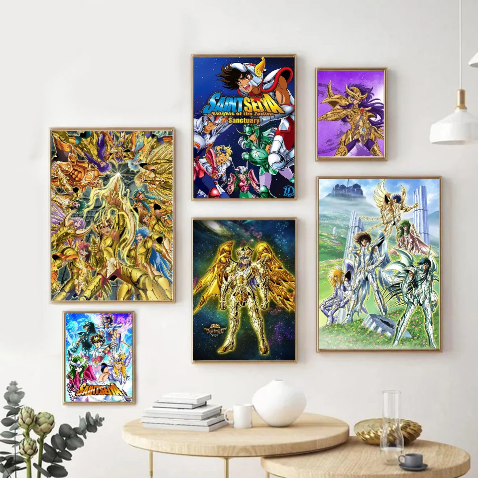 S-Saint Game Seiya Kvalitné výtlačky a plagáty HD Kvalita plagátu nástenná maľba Štúdium Domovod