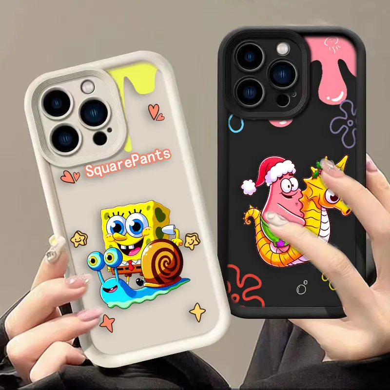 S-SPONGEBOB S-SquarePants Luxtury Phone Case pre Samsung A13 A20S A21S A23 A24 A25 A30 A31 A32 A33 A34 A35 A50 A50 A51 4G 5G Prípad