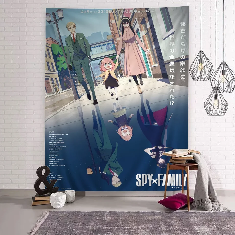 S-SPY X F-rodina anime zavesenie Český tapiséria České tapisérie steny mandala kawaii izba dekor