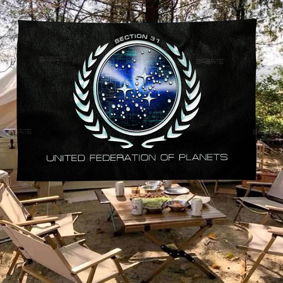 S-Star T-Trek veľkú veľkosť vlajok tlače Tlačové vzory zaujímavé narodeninové dekorácie banner