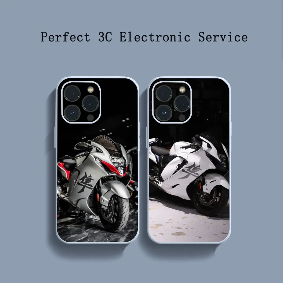 S-SUZUKI HAYABUSA GSX 1300 R PAN TELEFÓN PREPOJE 14 13 12 11 Pro Max xs Max x xr 7 8 plus Mini Blue TPU Material