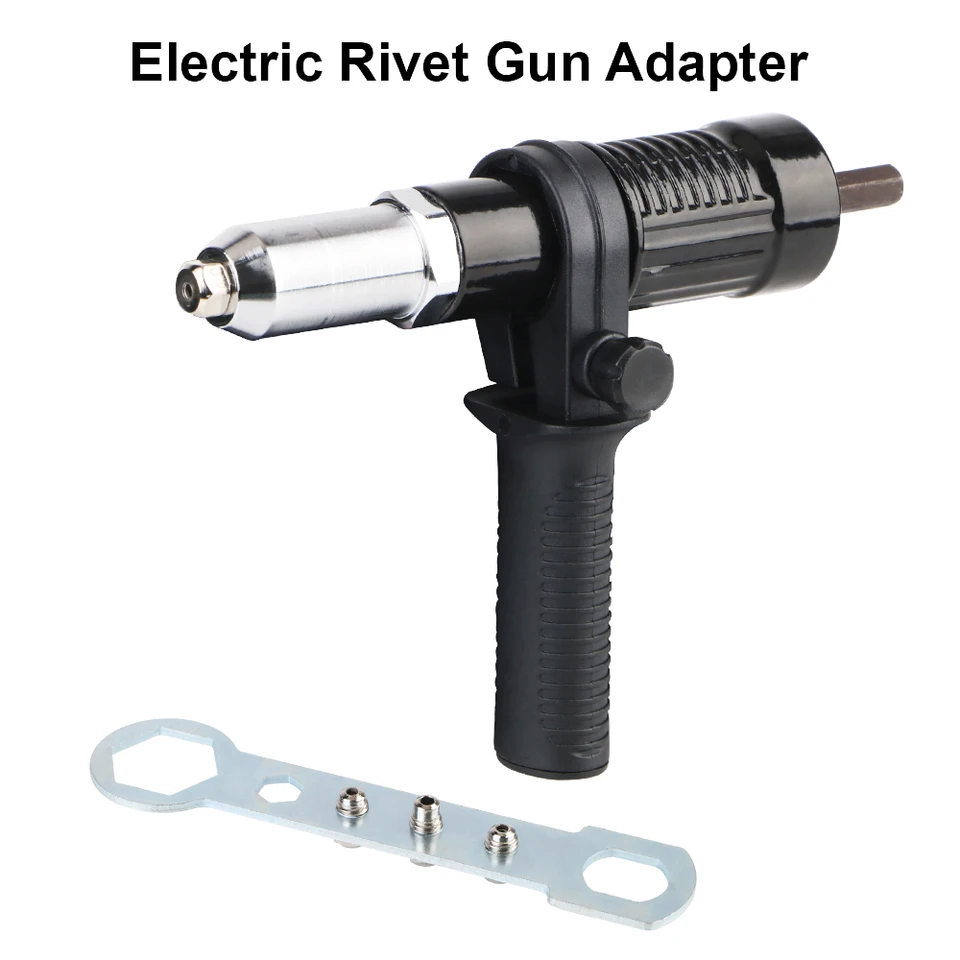 S vymeniteľnou maticou bit bit nechty Set Niting Nut Adaptér pištole 2,4 mm-4,8 mm elektrický nit nit nutka Univerzálny konektor 3ks/set