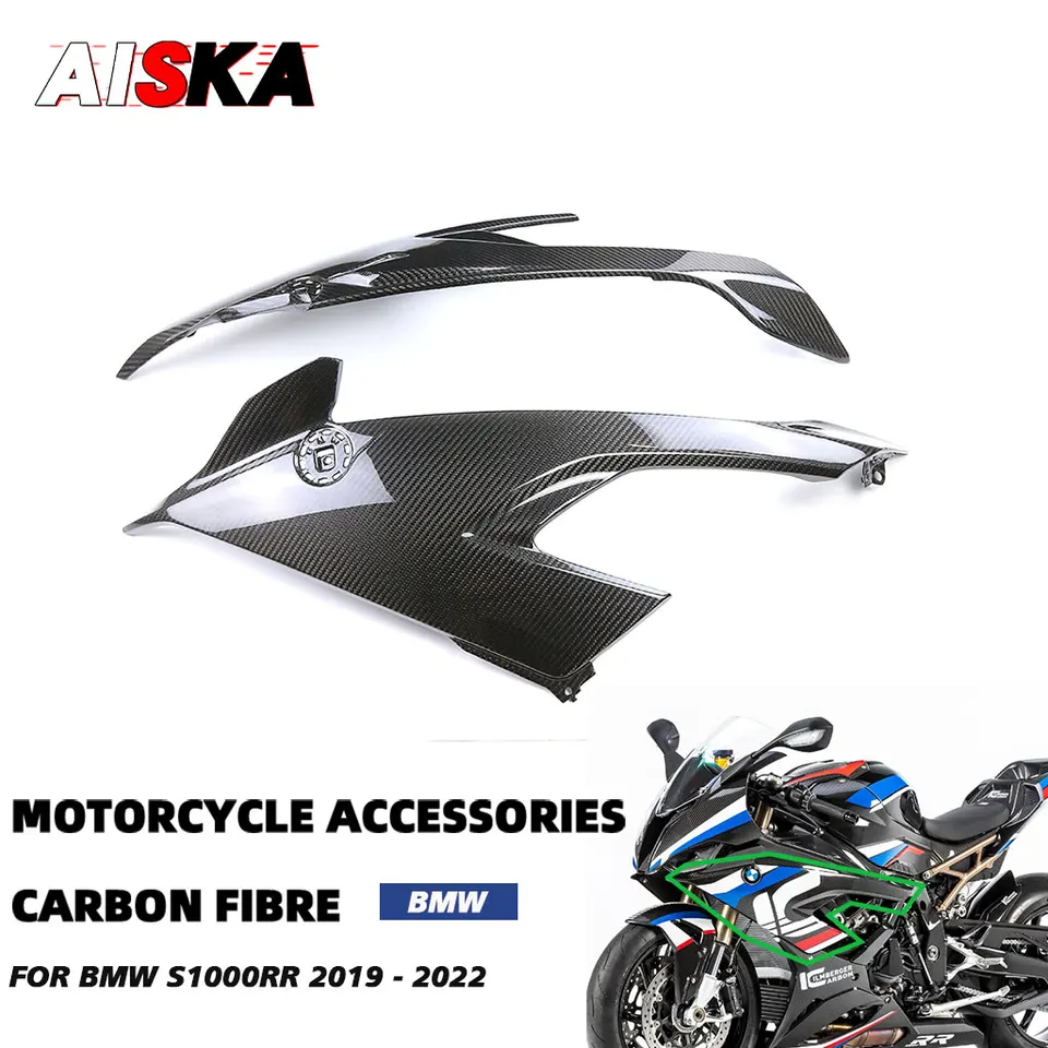 S1000 RR 2021 100% 3K Pure Carbon Fiber Motocykel Side Panel Favinings Súprava telesných dielov pre BMW S1000RR 2019 2020 2022