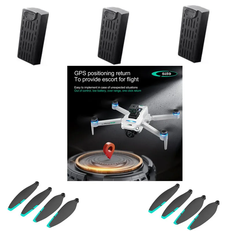 S159 GPS RC Drone Suver Diew 7,4V 2200 mAh batéria/vrtuľa S159 GPS Dron Battery S159 Dron Original Accessories S159 DRON