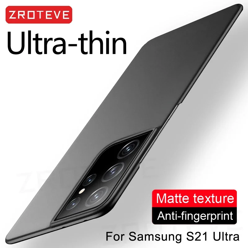 S21 Ultra Case Zroteve Slim Hard PC Matte Cover pre Samsung Galaxy S21 Fe S24 S22 Plus S23 S 23 22 21 24 Puzdrá o nárazový nepriestrelný telefón