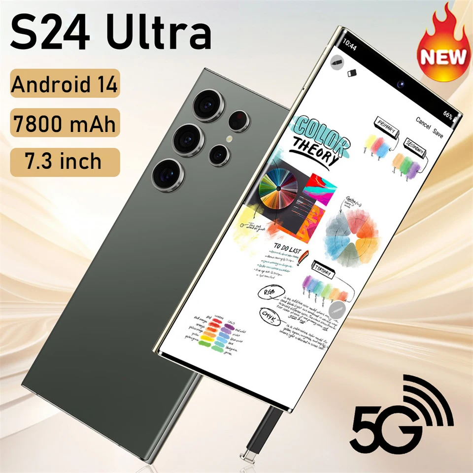 S24 Ultra 7.3HD Celfones Global Verzia 5G Originálny smartphone Dual SIM Android 14 mobilný telefón Snapdragon 8 Gen 3 Mobilné telefóny
