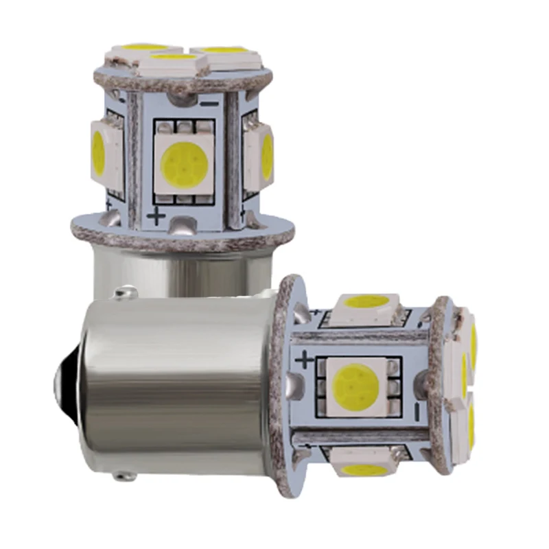 S25 1156 BA15S DC24V 12V LED TRAD TRAND SIGNA SIMPLIVA AUTO Automatické DRL Parkovacia lampa White Yellow 5050 8SMD DC12V