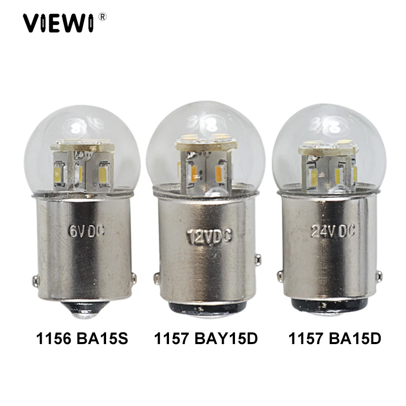 S25 1157 BAY15D 1156 BA15S BA15D 1142 LED svetlá Auto 6v 12v 24v 36v 48V 1,5 W sklenený kryt IP65 Automatický zákrutový signál brzdová zastavovacia lampa