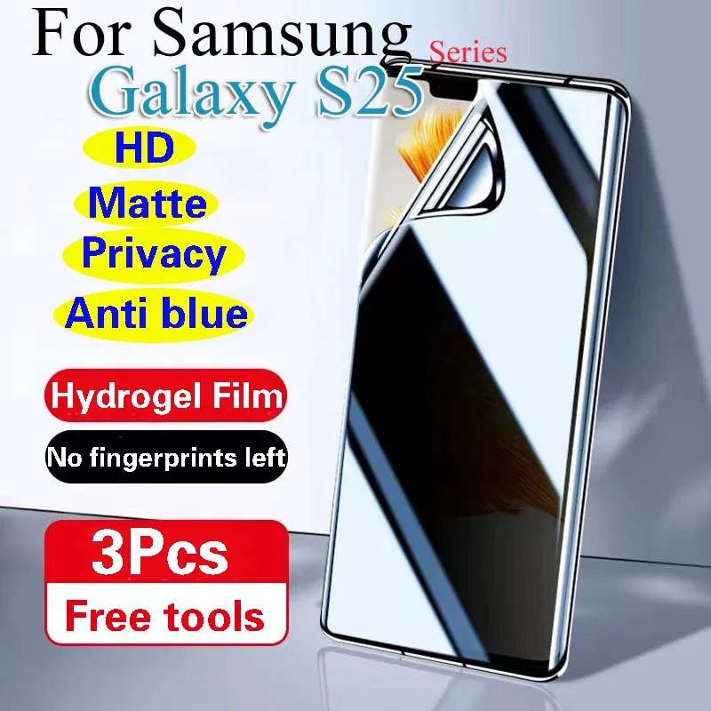 S25ULTRA OBSAH PRE SCREET OBRÁZOK SCREET pre Samsung Galaxy S25 Ultra matný hydrogélový film S25+ S25PLUS HD Blue Light Soft Antipeeping