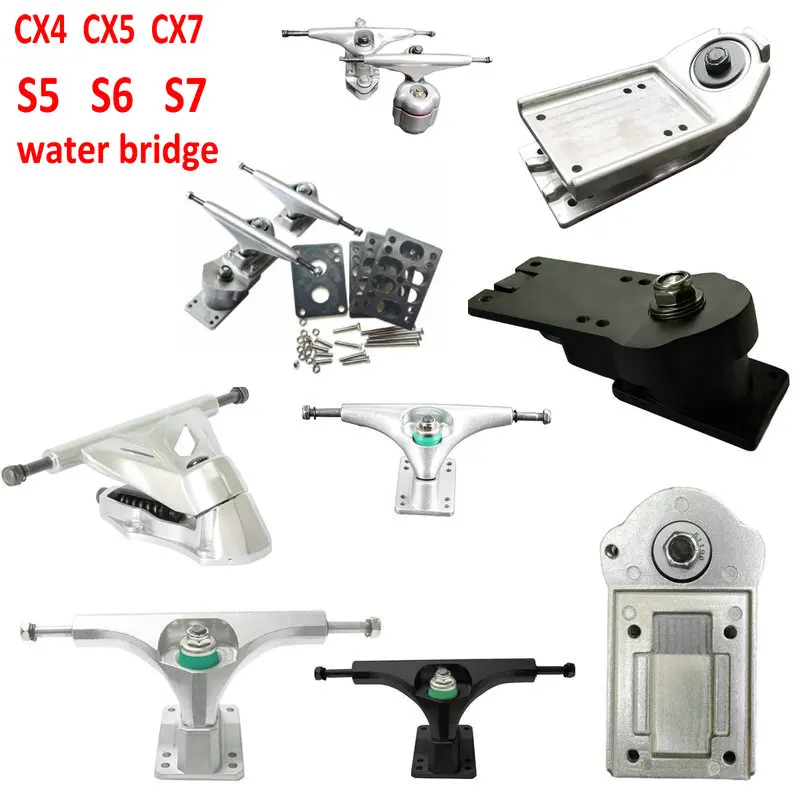 S6 CX7 Bridge S7 Skáčko Skateboard Trucks Dlhá doska Most Modifikácia Modifikácia Surfkate Bridge Absorpcia šoku 6.25in Surf Board Bridge