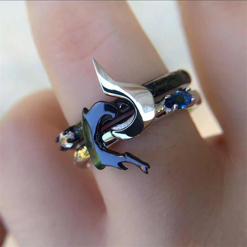 S925 šperky Sterling Sliver zásnubné prstene lol Hero Master Couples Lovers Kindred Ring Game šperky