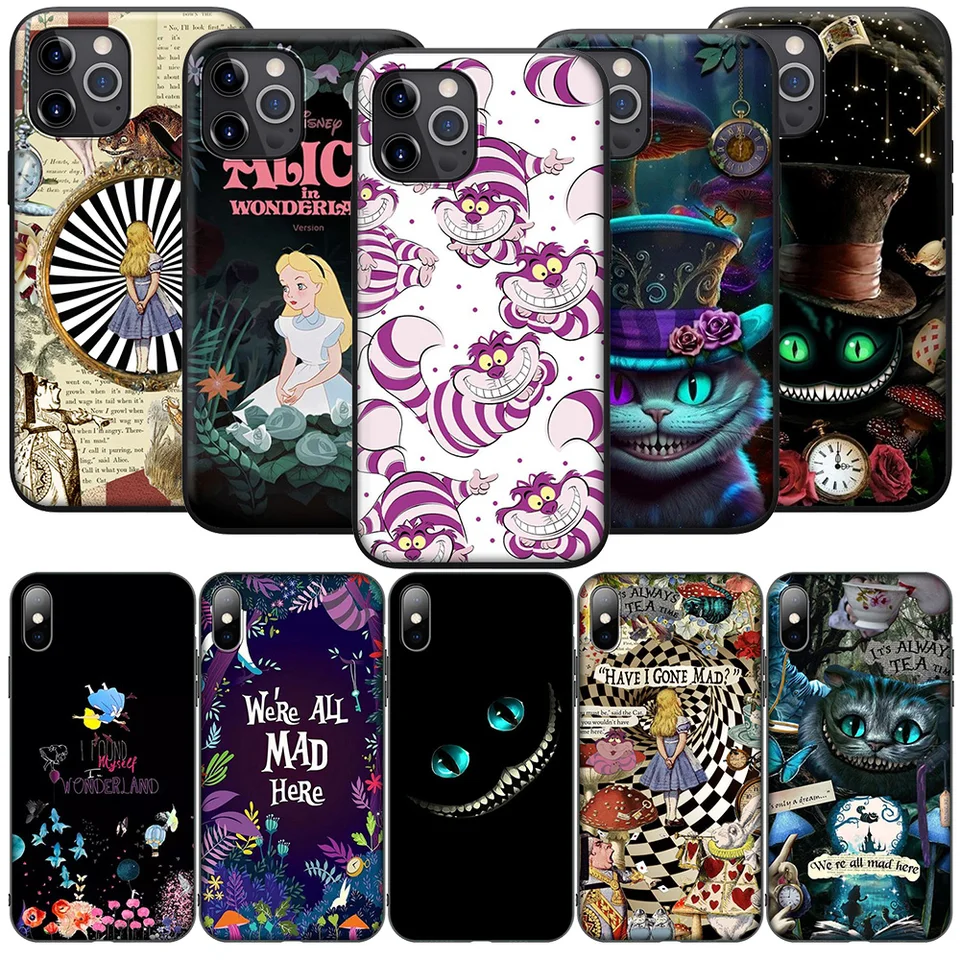 SA8 ALICE v ríši divov CAT Soft Case pre Samsung Galaxy A15 S10E S9 S8 S7 POZNÁMKA 20 10 9 8 PLUS LITE