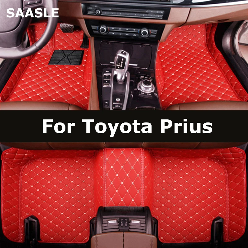 SaaSle Custom Car podlahové rohože pre Toyota Prius Auto Carpets Foot Coche Accessorie