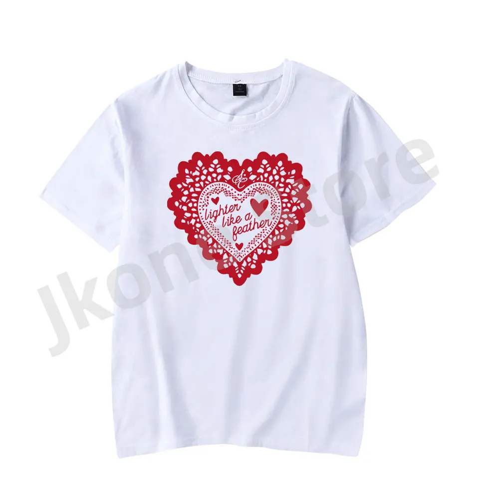 Sabrina Carpenter Heart Tee Valentine Nové logo Merch Tričká Summer Ženy Men módne náhodné krátke rukávy