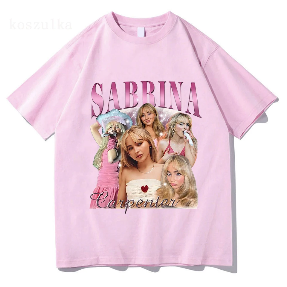 Sabrina Carpenter Short N 'Sweet Album T košeľa Men/ženy oblečenie harajuku vintage unisex bavlnené grafické tričká kawaii oblečenie