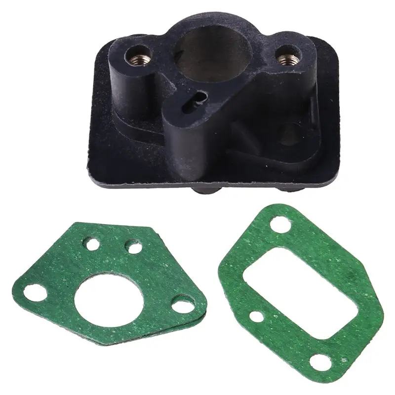 Sacie potrubie + 2pcs 40-5 43 ccm 52 ccru s kefou Rukovou rezačkou Karburátorový konektor karburátora Prijímajúci adaptér carb carb