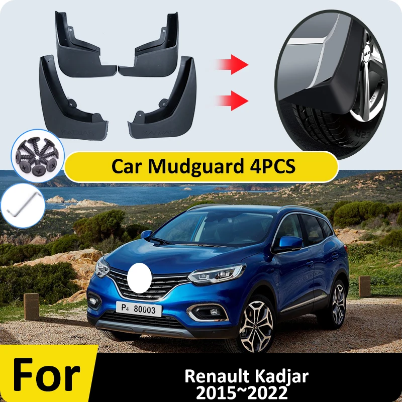 Sada formované bahno pre Renault Kadjar 2015 ~ 2022 2016 2017 2018 2018 2019 Bud Flap Mudguard Splash Gender Fender Dirty Guard Accessorie