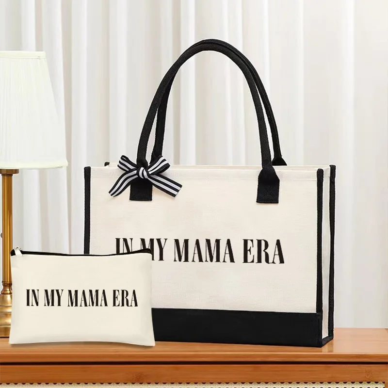 Sada kabeliek 2-dielnej mamy, zodpovedajúca kabelka, elegantná stuha, minimalistická kabelka žien