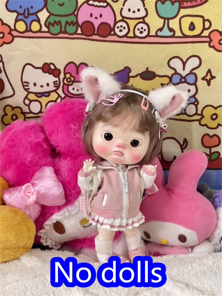 Sada odevov BJD [Cat Games] Big Head Diandian, Fat Dian Set päťfarebná súprava BJD Doll Adsessory (bez bábiky)
