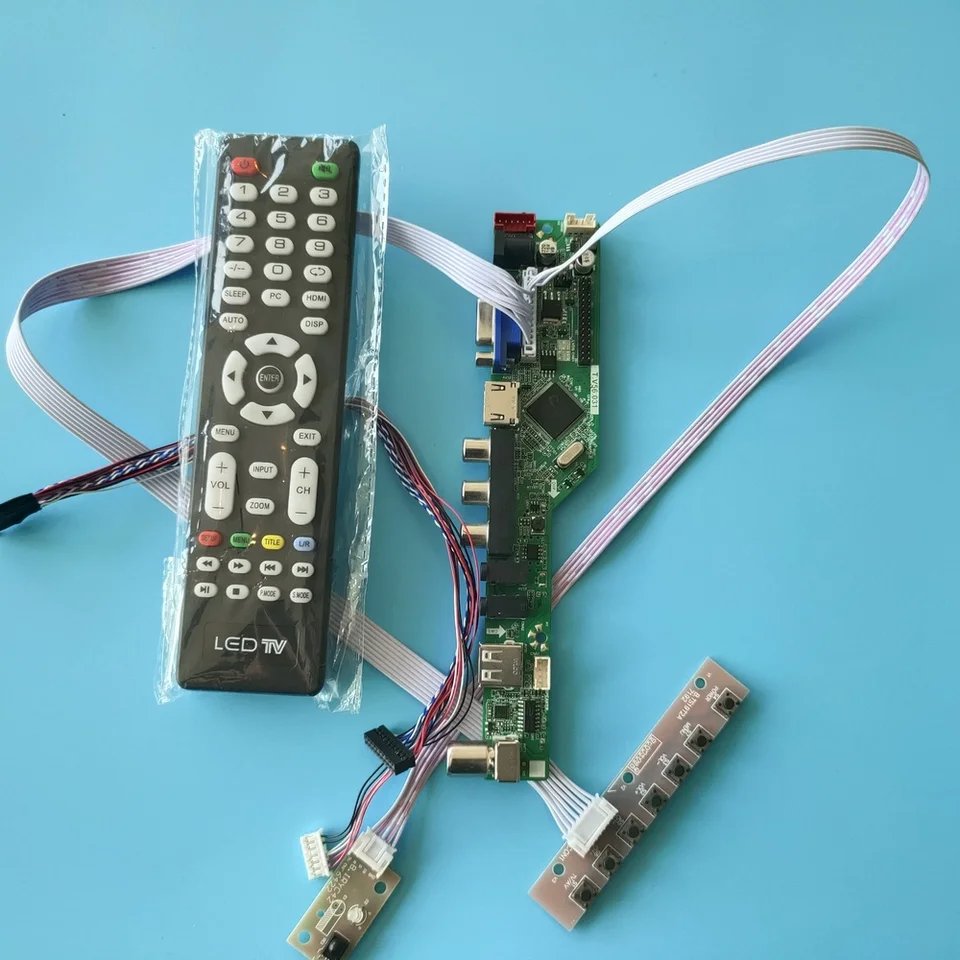 Sada pre B140xTN02 Monitor diaľkového panela 4 žiarovky 1366x768 LCD TV USB Controller Board Obrazovka HDMI VGA AV Audio LED displej 30pin