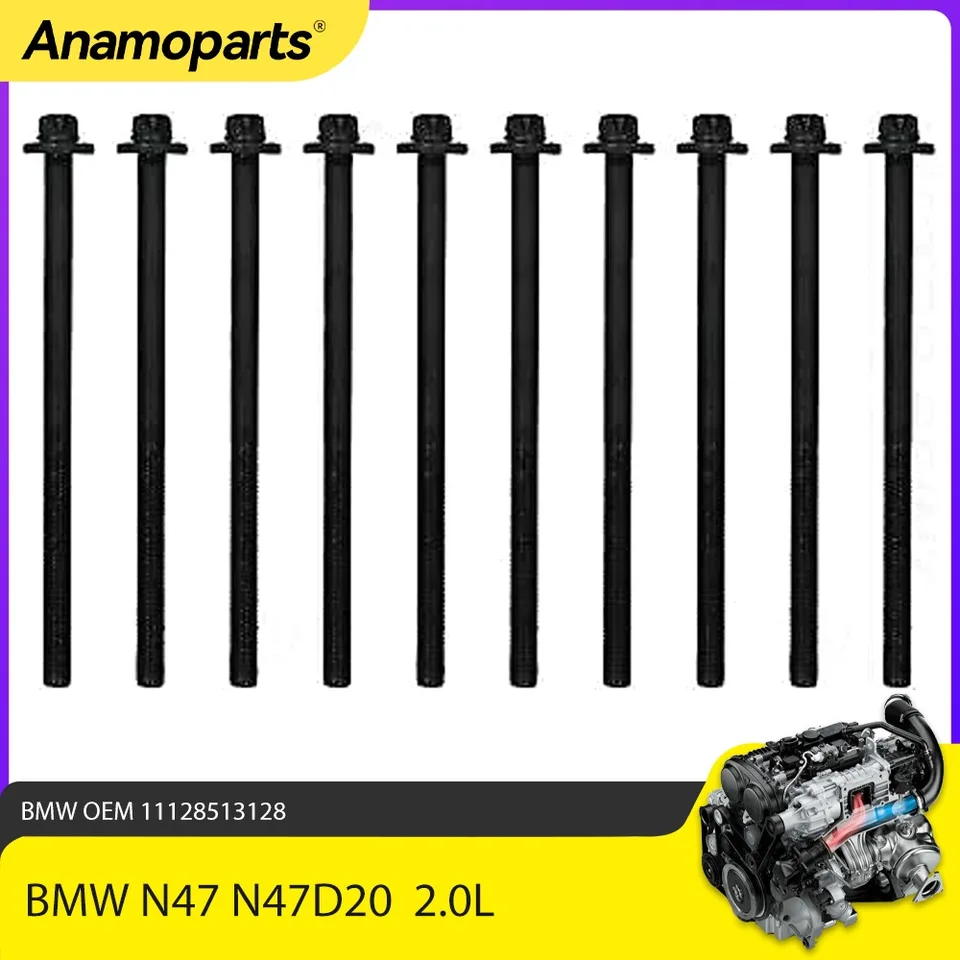 Sada skrutiek motora Fit 2,0 L pre BMW N47 N47D20 N47D20B N47D20C N47D20D 2,0L X1 X3 X5 X4 F10 2006-2016 OEM 11128513128