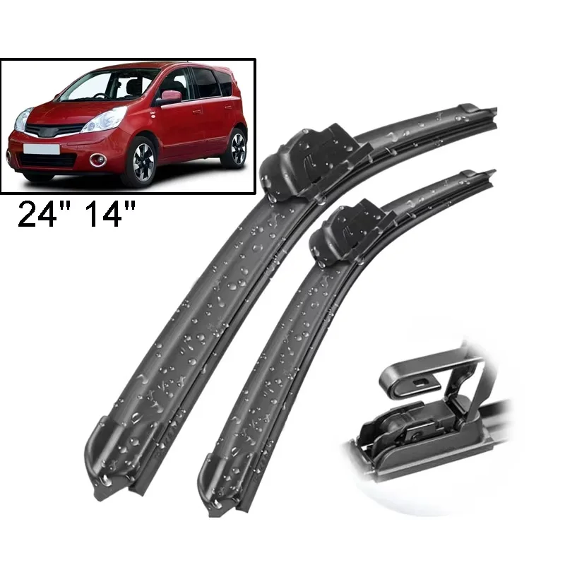 Sada súpravy na čepele stieračov pre Nissan Note E11 2004 - 2013 Černé sklo okna 24 